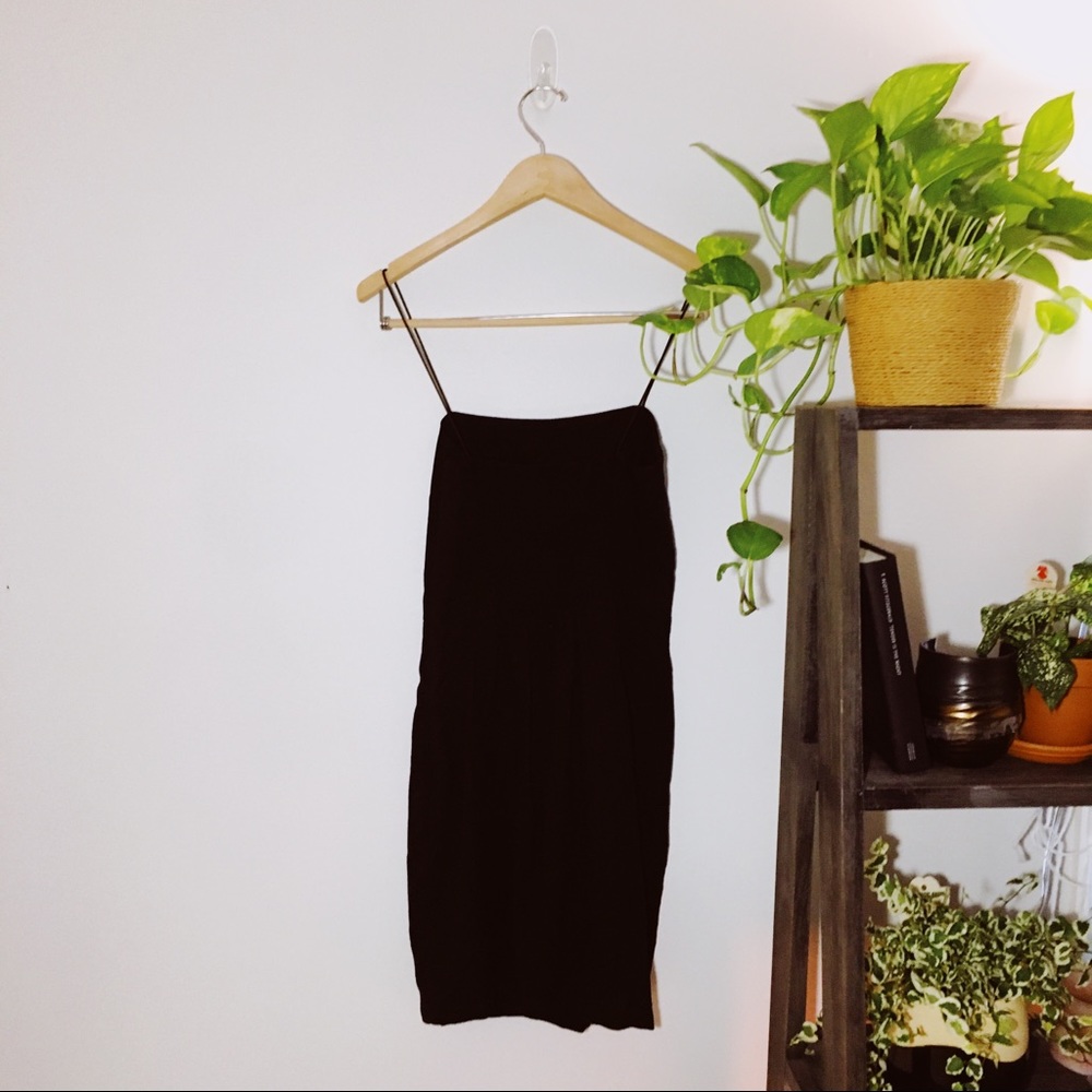 Glassons | Black Linen Mini Dress